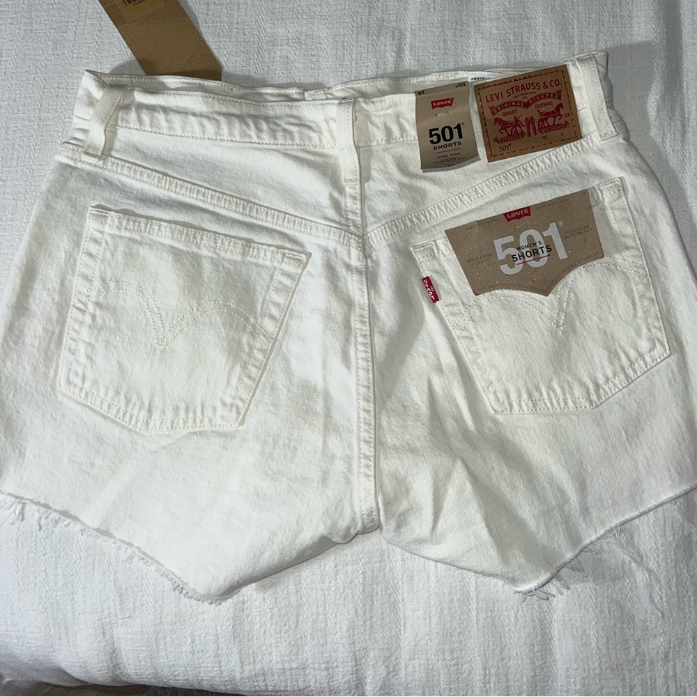 Levi’s White Shorts